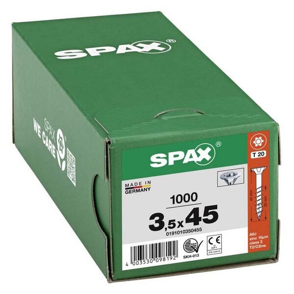 SPAX Universalschrauben T20 Senkkopf WIROX 3,5 x 45 mm 1000 Stück Image