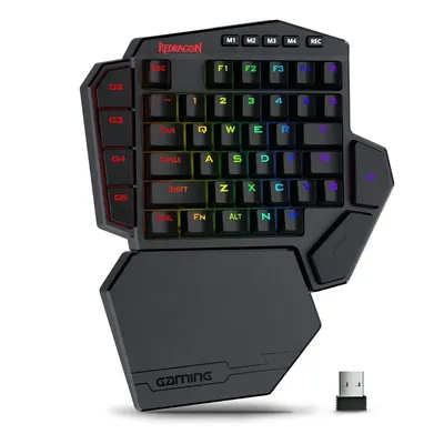 Redragon K585 PRO Wireless 42 Keys Hot-Swappable 3-Mode One-Handed Mechanical Gaming Wrist Support