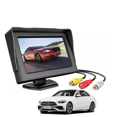 4.3 Inch Screen TFT LCD Car Monitor with 2 Way AV Input HD Digital Color Car Monitor for Rear View