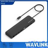 Wavl ink USB C 12-in-1 Hub/ Docking Station Triple Display Type-C Adapter with HDMI Display Port and VGA 100W PD3.0 Charging (85W for PC) Ethernet SD Card Reader 3.5mm Audio Jack and USB Ports