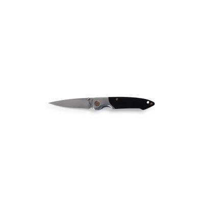 Brighten Blades Sabbath Not So Heavy Metal Knife w/Case 2.5in 8Cr13MoV Stainless Steel Drop Point Gray BB-125
