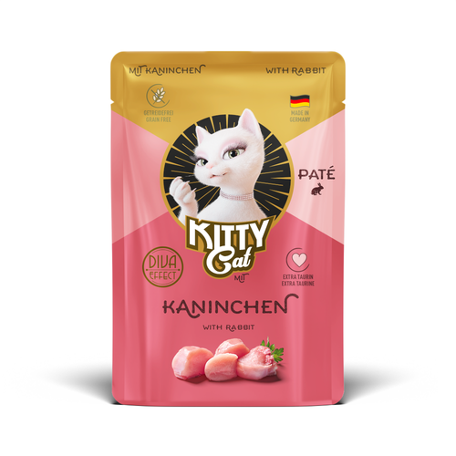 Sparpaket 24x85g Kaninchen Kitty Cat Pate Katzennassfutter