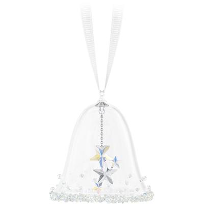 Dekohänger SWAROVSKI "Kristall Sammelfigur Holiday Magic Classics Weihnachtsglocke, 5682732" Gr. XS, weiß (kristallweiß, metallfarben, weiß), Dekohänger, B/H/T: 4cm x 5,05cm x 4cm, Kristallglas, Metall, Polyester, Swarovski Kristall, B:4cm H:5,05cm... Image