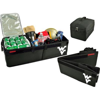 NCAA West Virginia Mountaineers Heavy Duty Rigid-Base Trunk Organizer with Cooler