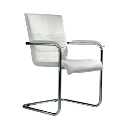 CEHA Freischwinger 2er Set Bürostuhl Kunstleder weiß Image