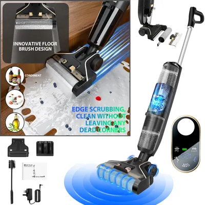 DayPlus Akku-Nass- und Trockensauger und Wischroboter für harte Böden, 3-in-1-Bürstenloser Image