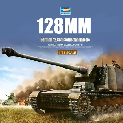 Trompeter montage modell kit 12,8 deutsch cm selbst fahrlafette l/61 Image