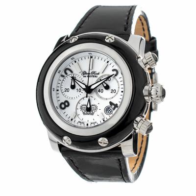 Glam Rock Unisex-Uhr Quartz Silber Schwarz