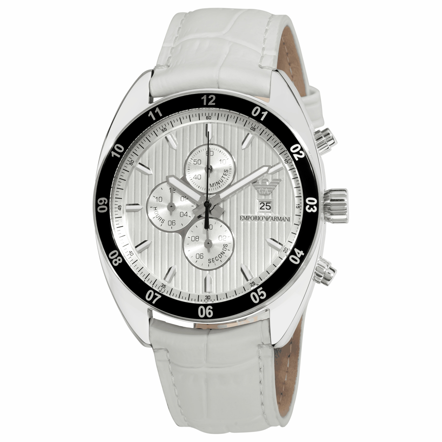 Emporio Armani Herrenuhr Quartz Silber Schwarz Image