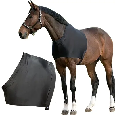 Horse Shoulder Guard Stretchy Horse Chest Saver Protector Anti-Rub Bib Horse Protective Vest for