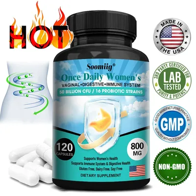 Probiotic Supplements, Including Prebiotics, Support Women’s Gut Flora, Digestive Health, and