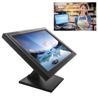 17" 15" Inch LCD Display Touch Screen Base Case Resolution 1280 x 1024 Office Movie Display for PC