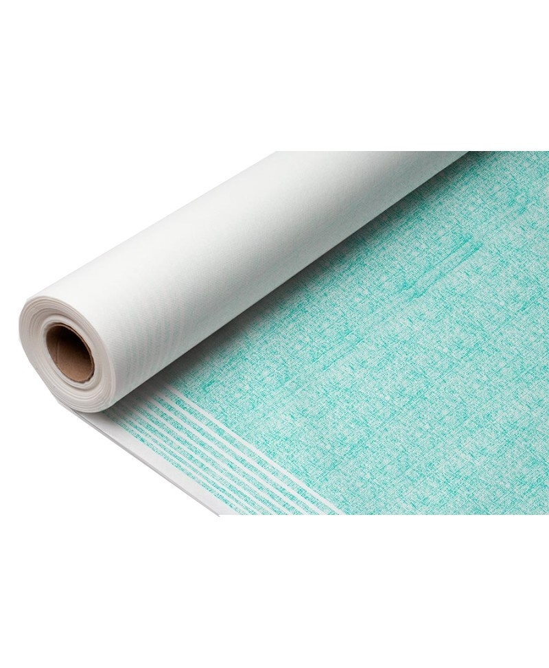 Luftgelegte Tischdeckenrolle 1,20 x 25 m. Nairobi-Grün dekoriert Image