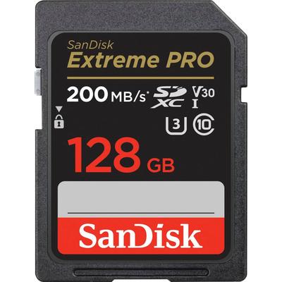 SANDISK Speicherkarte "Extreme PRO SDXC™-UHS-I-Karte" Speicherkarten Gr. 128 GB, schwarz