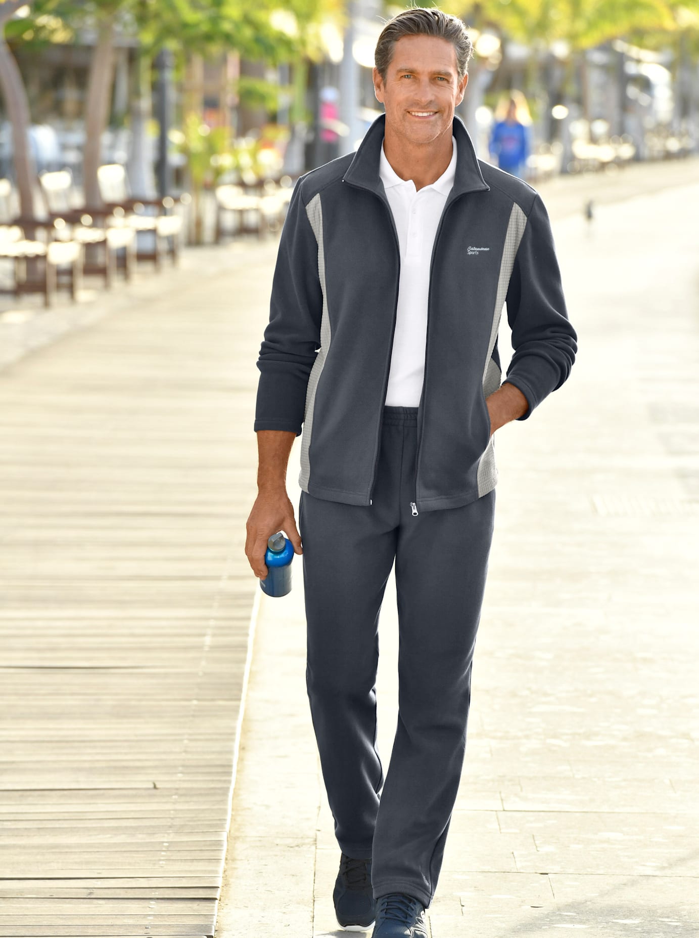 Freizeitanzug CATAMARAN, Herren, Gr. 60/62, grau, 100% Polyester, Sportanzüge Image