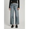 Gerade Jeans PEPE JEANS "STRAIGHT JEANS UHW", Damen, Gr. 32, Länge 32, grau (grau wiser wash), Denim/Jeans, Obermaterial: 99% Baumwolle, 1% Elasthan, casual, straight fit knöchellang, Jeans, mit hohem Bund