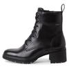 Schnürstiefelette TAMARIS, Damen, Gr. 40, schwarz, Glattleder, unifarben, klassisch, Schuhe, Blockabsatz, Schnürboots, Businessstiefelette, Gore Tex-Ausstattung