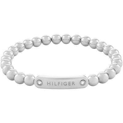 Armband TOMMY HILFIGER "METAL BEADS, 2780934, 2780935, 2780936", silber (edelstahlfarben, weiß, weiß), Armbänder, Damen,