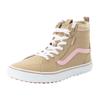 Sneaker VANS "Filmore Hi VansGuard", Gr. 36, beige (cozy plaid incense), Leder, Textil, Synthetik, sportlich, Schuhe Schnürboots Sneakerboots Skaterschuh Sneaker high