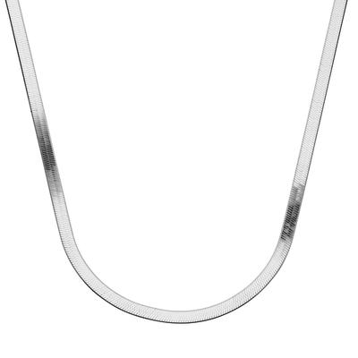 Silberkette SMART JEWEL "Heringbone-Optik, Silber 925", silber, Halsketten, Damen, 45cm, Silber 925 (Sterlingsilber)