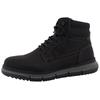 Winterboots TOM TAILOR, Herren, Gr. 43, schwarz, Lederimitat, Textil, unifarben, casual, Schuhe, Winterstiefelette, Schnürboots mit Innenreißverschluss