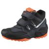 Winterstiefel GEOX "J NEW SAVAGE BOY B ABX", Kinder, Gr. 24, blau (navy, schwarz, orange), Lederimitat, Textil, casual, Schuhe, Klettstiefel, Babystiefel Snowboots mit Reflektoren