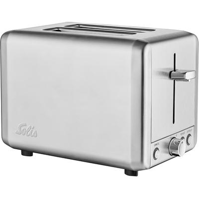 SOLIS OF SWITZERLAND Toaster "Steel (Typ 8002)" mit 2 Schlitzen, Edelstahl silberfarben (silber)