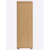 Schuhschrank HEINE HOME, braun (eichefarben), B:40cm H:118cm T:38,5cm, MDF, Spanplatte, Spanplatte, Schränke