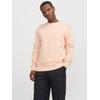 Sweatshirt JACK & JONES "JJESTAR BASIC SWEAT CREW NECK NOOS", Herren, Gr. M, orange (peach parfait), angeraute Sweatware, Obermaterial: 70% Baumwolle, 30% Polyester, unifarben, modisch, relaxed fit taillenbedeckt, Rundhals, Langarm Rippbündchen,...