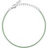 La Petite Story Armband 925er Silber grün, silber Damen