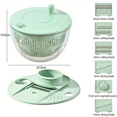 TEMU 1 Set Salad Dehydrator , Multifunctional , Household Slinger, And , Dryer,