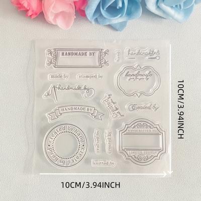 TEMU 1pc - Clear English - For Scrapbooking, & Diy Crafts