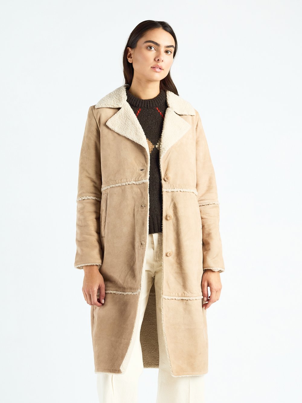 Maze Ledermantel Damen braun, M Image