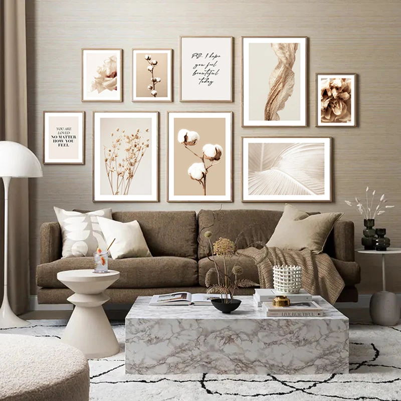 decoration chambre decoration salon decoration tableau decoration maison Images de fleurs de style Boho, affiches et imprimés de toile d