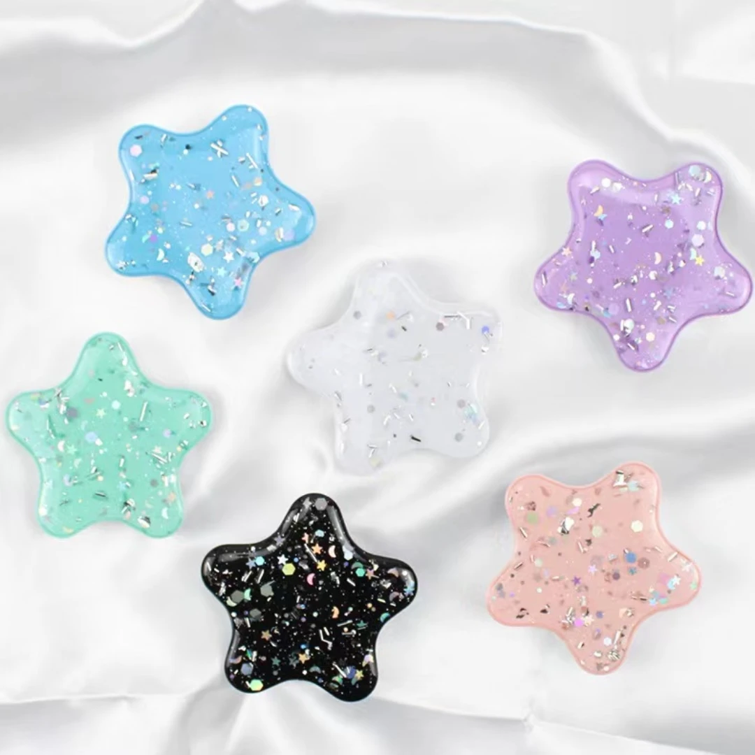 Le nouveau support pour téléphone portable Patrick Star Shape Star Shape, support pour téléphone portable à paillettes, convient à tout téléphone portable et Mobil