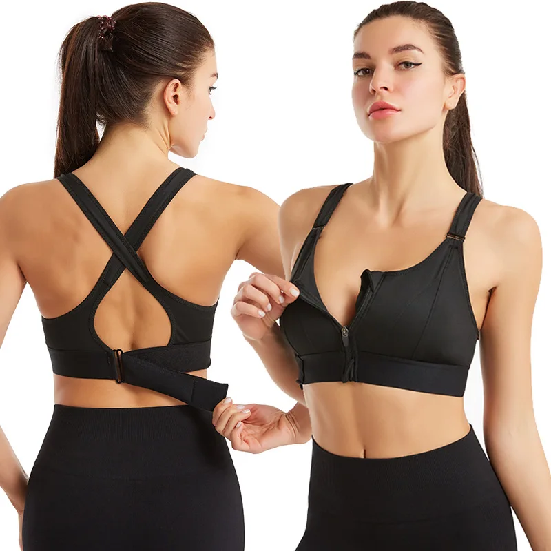 Soutien-gorge de sport sans fil pour femmes, sous-vêtements sexy, bralette antichoc avec coussinets, haut court push-up, lingerie féminine