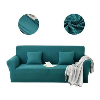 L&h-cfcahl - 2-Sitzer-Sofabezug, super dehnbarer Sofabezug, 145–180 cm, Cyan, universeller Image