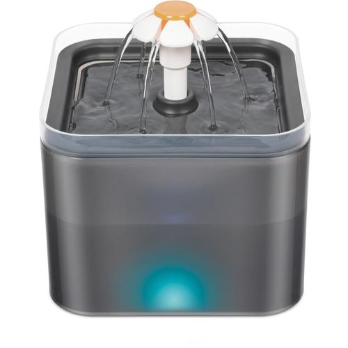 Trinkbrunnen für Katzen und Hunde mit led, besonders leiser automatischer Wasserspender,