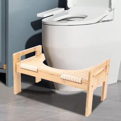 Bambus Toilettenhocker Toilettenstuhl Toilettenhilfe Erwachsene wc Hocker Holz