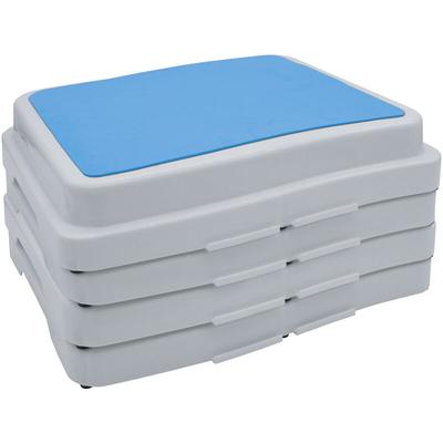 Trittstufe stapelbar weiß 50 x 40 cm - 4er Set - Antirutsch Badezimmer Tritthocker - Dusche Image