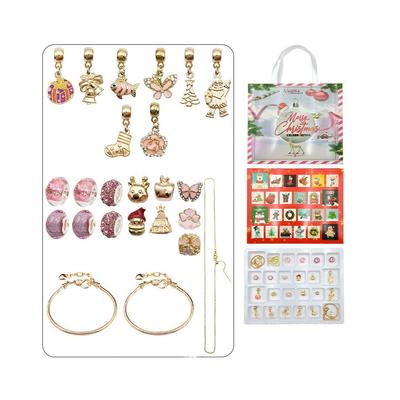 Adventskalender-Armbänder, Charms und Schmuck – Roségold