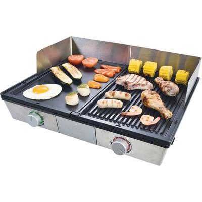 Tischgrill SOLIS OF SWITZERLAND "Deli Grill (Typ 7951)" Kontaktgrill_Standgrill_Tischgrill_Teppanyakigrill silberfarben (silber) Elektrogrill mit abnehmbaren Grillplatten