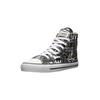 Sneaker ETHLETIC "White Cap Hi Cut", Gr. 40, schwarz-weiß (letters schwarz, just weiß), Obermaterial: 100% Baumwolle; Futter: 100% Baumwolle; Decksohle: 100% Baumwolle; Sohle: 100% Naturkautschuk, Schuhe Canvassneaker Sneaker high Sneakerboots,...