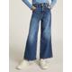 Weite Jeans TOMMY HILFIGER "MABEL DARK WASH", Mädchen, Gr. 12 (152), N-Gr, schwarz, Denim/Jeans, Obermaterial: 99% Baumwolle, 1% Elasthan, unifarben, regular fit, Jeans, mit Logostickereien