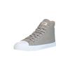 Sneaker ETHLETIC "White Cap Hi Cut", Gr. 46, grau (frozen olive just weiß), Obermaterial: 100% Baumwolle; Futter: 100% Baumwolle; Decksohle: 100% Baumwolle; Sohle: 100% Naturkautschuk, Schuhe Canvassneaker Sneaker high Sneakerboots, Fairtrade Produkt
