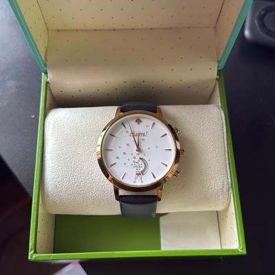 Kate Spade Accessories | Cheers Kate Spade Watch, With A Navy Band Like New Also Smart Watch | Color: Blue/Gold | Size: Os