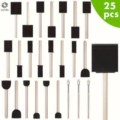 TEMU Conda 25 Pcs Size Assorted Foam Set Wood Set