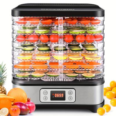 TEMU 8- 400w Dehydrator And , (95Âºf-158Âºf), 720Â° All- , For Drying , Fruits, Vegetables, , And Meat, Bpa-free