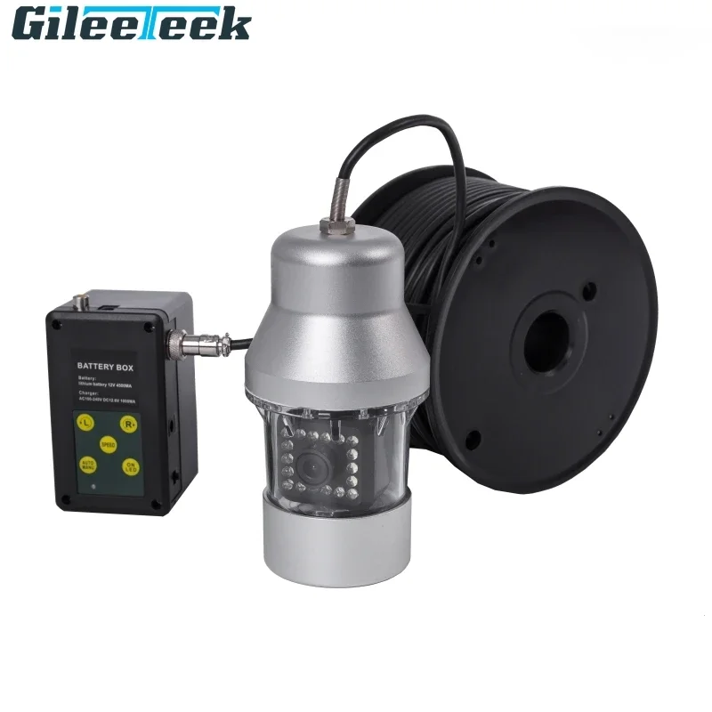 Angeln Kamera Unterwasser Videoaufzeichnungssystem 360 klare Sicht Eisfischen Monitor tief wasserdicht 1000TVL Fischfinder F08S Image