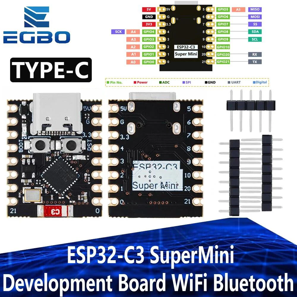 Egbo ESP32-C3 entwicklungs board esp32 supermini entwicklungs board esp32 entwicklungs board wifi bluetooth für arduino Image